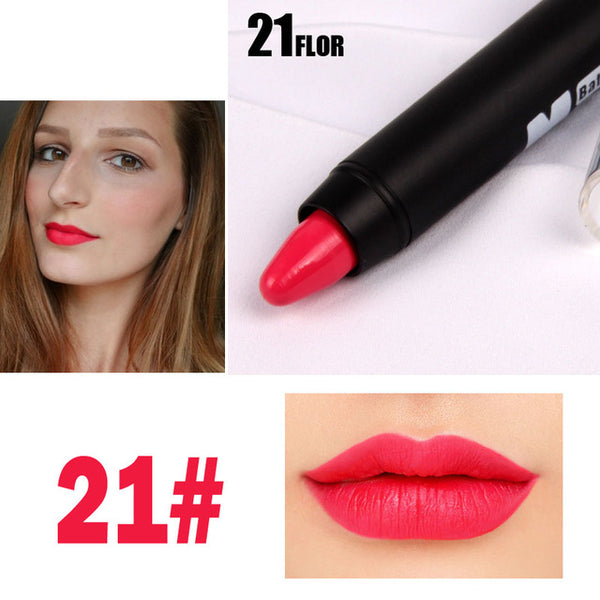 2016 Miss Rose Brand Makeup Sexy Matte Lip Kit Women Lipstick Long Lasting Waterproof Red Velvet Matte Nude Lipstick Pencil