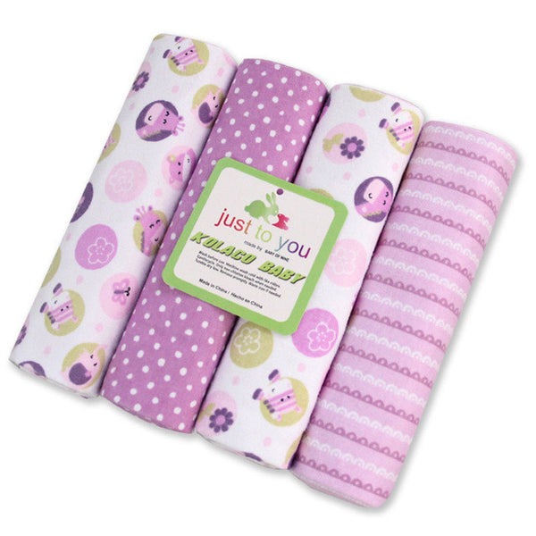 4pcs/set  Baby blanket baby receiving Blankets & Swaddling for infant, cotton sheet Newborn Gift  Crib Bedding  Boy Girl Blanket