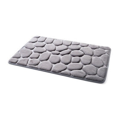 Coral Fleece Bathroom Memory Foam Rug Kit Toilet Pattern Bath Non-slip Mats Floor Carpet Set Mattress for Bathroom Decor