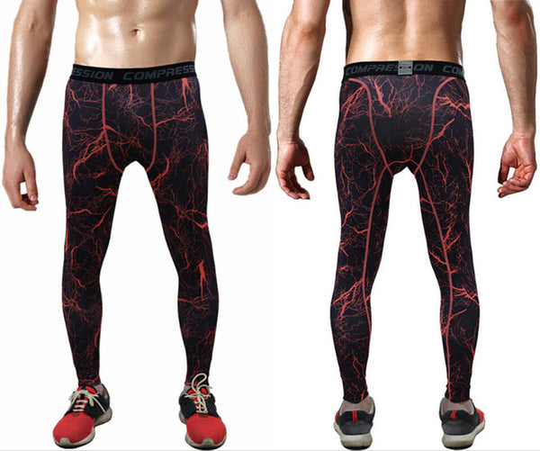 2017 Men Compression Pants Casual Tights Camouflage Pants Bodybuilding Mans High Elasticity Joggers Crossfit Skinny Leggings