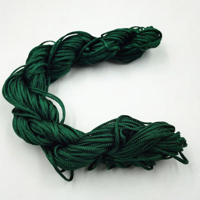 New Arrivals 10 Color Nylon Cord Thread Chinese Knot Macrame Rattail 1mm*25M For DIY Bracelet Braided