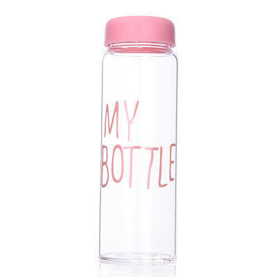 Hot sale Water Bottles Portable Plastic Bottle Colorful transparencies Juice Tea Coffee Space Cup Drinkware E5