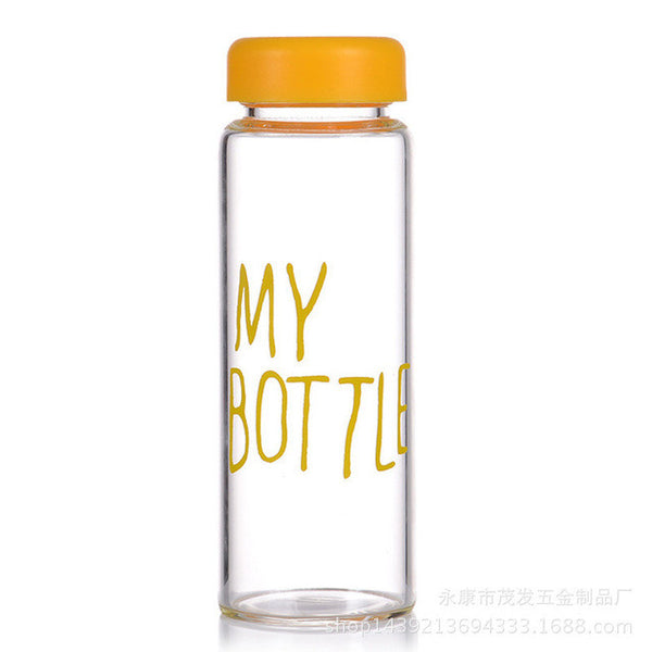 Hot sale Water Bottles Portable Plastic Bottle Colorful transparencies Juice Tea Coffee Space Cup Drinkware E5