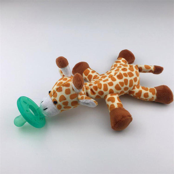 Baby Pacifier Silicone Chupeta Para Bebe Pacifiers With Plush Toy Giraffe Nipple Teat Children Newborn Soother Nipples BPA Free