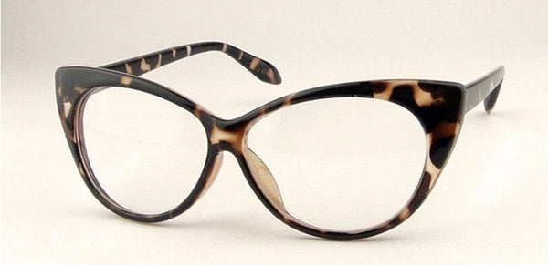 Brand New Designer Cat Eye Glasses Retro Fashion Black Women Glasses Frame Clear Lens Vintage Eyewear