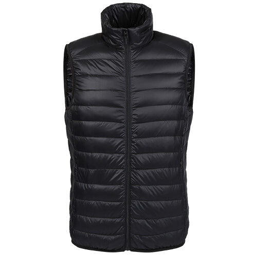 Winter duck down vest men Ultra Light 90% Duck Down Vest loose waistcoat Vest Sleeveless jacket autumn black gray navy AKITSUMA