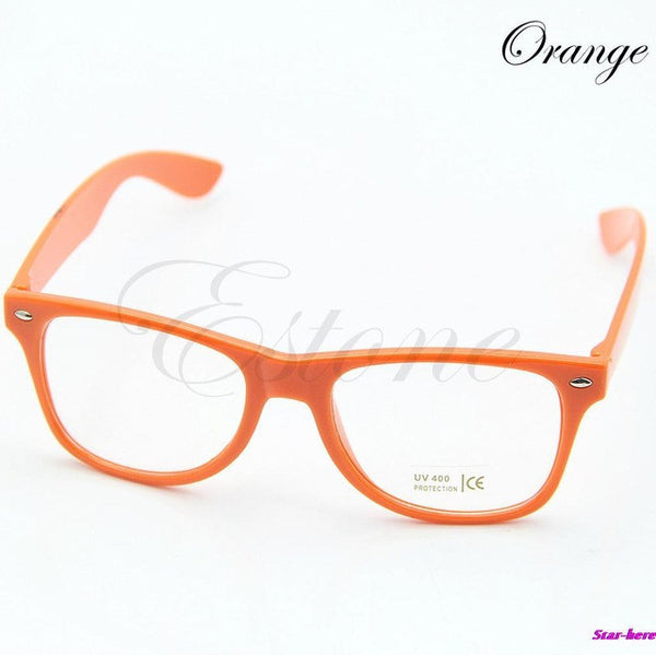 Fashion Glasses Cool Unisex Clear Lens Nerd Geek Glasses Eyewear For Men Women