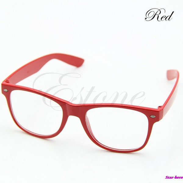 Fashion Glasses Cool Unisex Clear Lens Nerd Geek Glasses Eyewear For Men Women