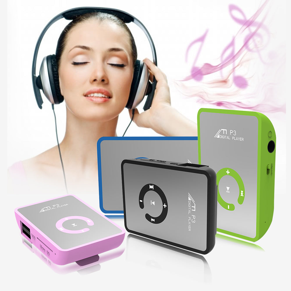 Big promotion Mirror Portable MP3 player Mini Clip MP3 Player waterproof sport mp3 music player walkman lettore mp3