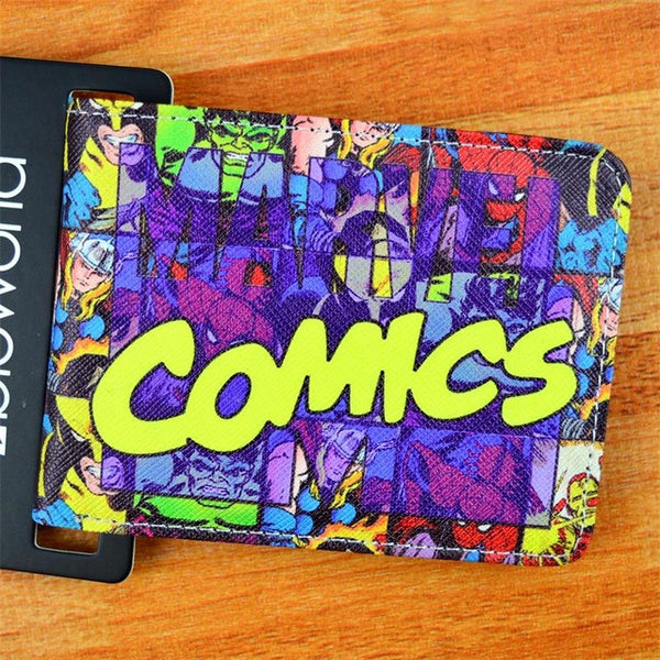 COMICS DC MARVEL THE AVENGERS HULK/IRON MAN THOR/CAPTAIN AMERICA/SUPERMAN PURSE LOGO CREDIT OYSTER LICENSE CARD HOLDER WALLET