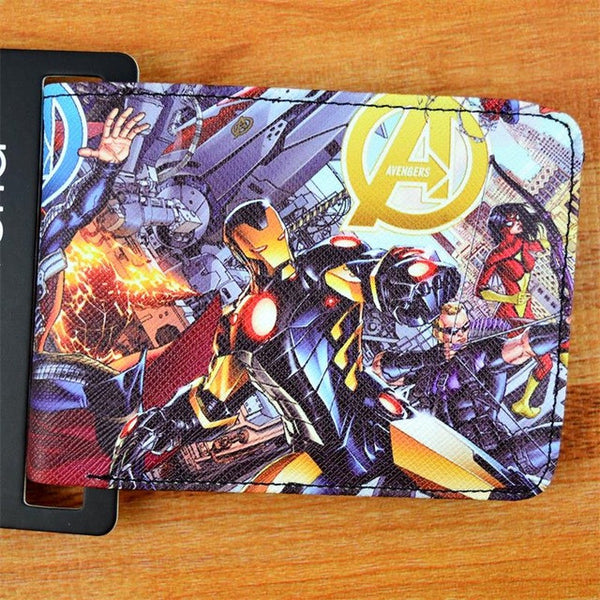 COMICS DC MARVEL THE AVENGERS HULK/IRON MAN THOR/CAPTAIN AMERICA/SUPERMAN PURSE LOGO CREDIT OYSTER LICENSE CARD HOLDER WALLET