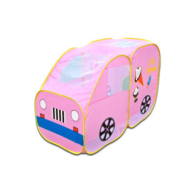 Baby Playpen Kid Safe Portable Playpen Toy Tent Huge Car Design House Hut Ball Pool Ball Outdoor Indoor Kids Game Play Yard