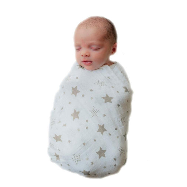 One pack Muslin Baby Swaddling Blanket Newborn Infant 100% Cotton Swaddle Towel Random Delivery