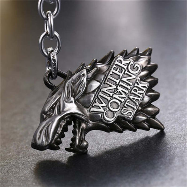 Game of thrones Keychain House Stark Key Chain Song Of Ice And Fire Key Rings Holder Souvenir For Gift Chaveiro Men Jewelry