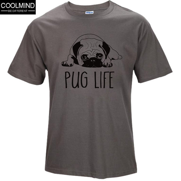 cotton casual pug life mens t shirts top quality fashion short sleeve men tshirt men's tee shirts tops men T-shirt 2017 T01