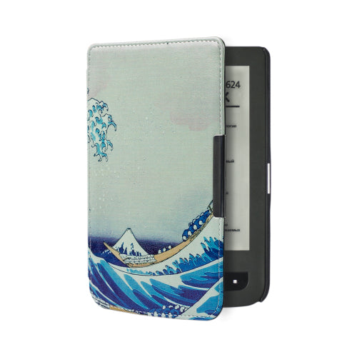 Silk printing book cover case for Pocketbook basic touch lux 2 614/624/626 pocketbook 626 plus ereader