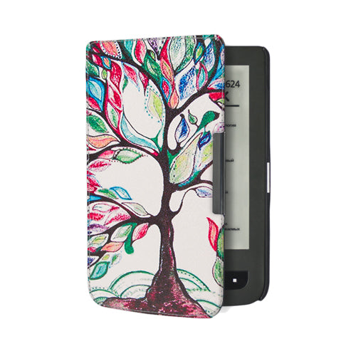 Silk printing book cover case for Pocketbook basic touch lux 2 614/624/626 pocketbook 626 plus ereader