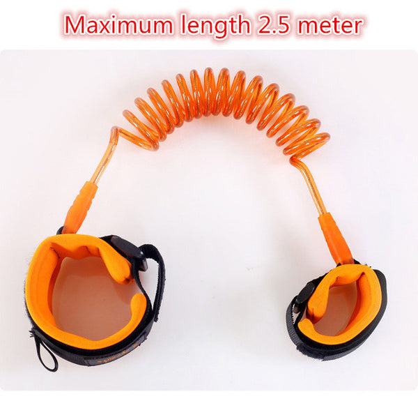 1.5m 2.5m Adjustable Kids Safety Anti-lost Wrist Link Band Children Braclet Wristband Baby Toddler Harness Leash Strap