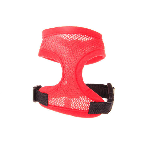 Adjustable Soft Breathable Dog Harness Nylon Mesh Vest Harness for Dog Puppy Collar Cat Pet Dogs Chest Strap Leash