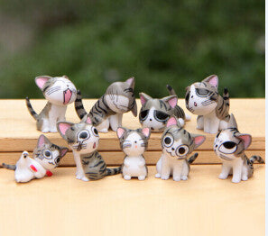 9pcs/set  Chi's Sweet Home Cat Cats Figures Animal Decoration Action Figures Collection Model Toys 3-4cm