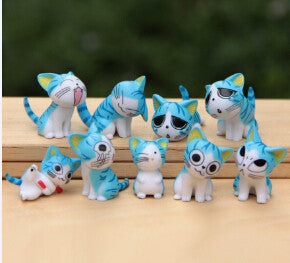 9pcs/set  Chi's Sweet Home Cat Cats Figures Animal Decoration Action Figures Collection Model Toys 3-4cm