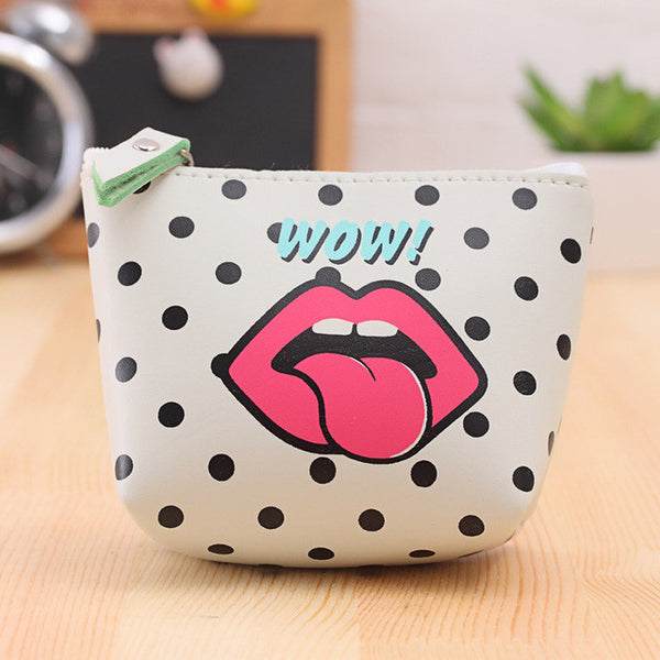 New Fashion Women Coin Purse Wallet Creative Design Coin Packet Money Bag Ladies Clutch PU Leather Zipper Keys Wallet