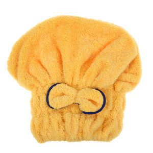 2017 6 Colors Quickly Dry Hair Hat Microfiber Solid Hair Turban Womens Girls Ladies Cap Bathing Tool Drying Towel Head Wrap Hat