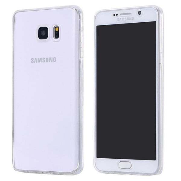 Front Transparent TPU Soft Touch Case full body Clear Cover For Samsung Galaxy S7 S7 Edge S8 Plus cover cases