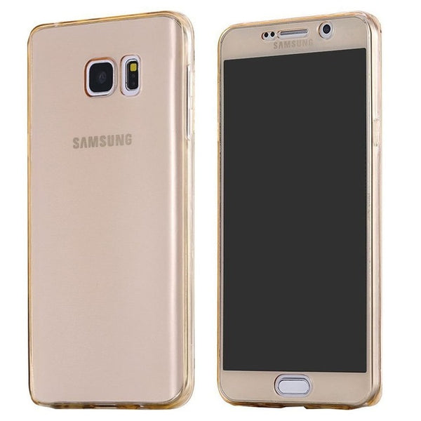 Front Transparent TPU Soft Touch Case full body Clear Cover For Samsung Galaxy S7 S7 Edge S8 Plus cover cases