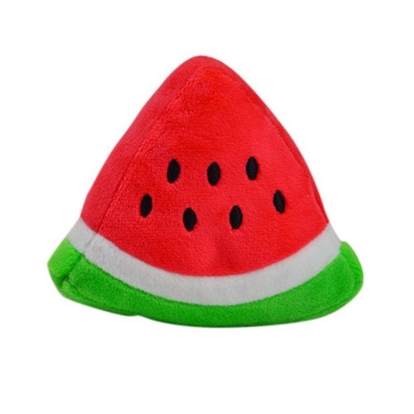 Pet Chew Squeaker Squeaky Plush Sound Fruits Vegetables And Feeding Bottle Dog Toys 13 Designs