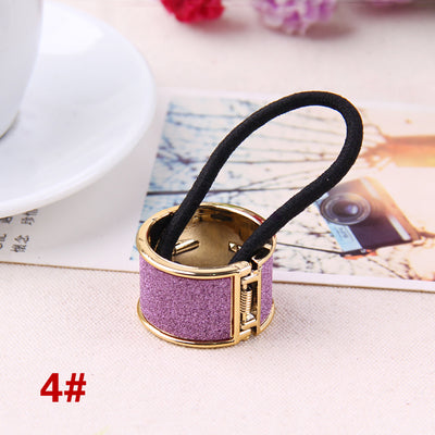 Hot Sales Fashion Plastic Print Hair Rope Elestic Rubber Hair Bands Headbands For Women Tie Ponytail Hair Accessories For Girls