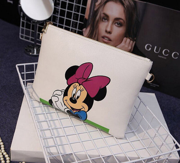 Women Hello Kitty Messenger Bags Minnie Mickey Bag Leather Handbags Clutch Bag Bolsa Feminina mochila Bolsas Female  sac a main