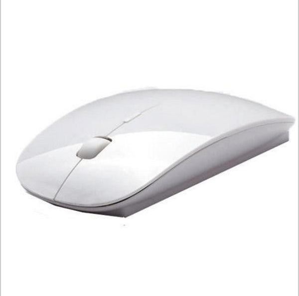 Ultra Thin USB Optical Wireless Mouse 2.4G Receiver Super Slim Mouse For Computer PC Laptop Desktop black white Candy color