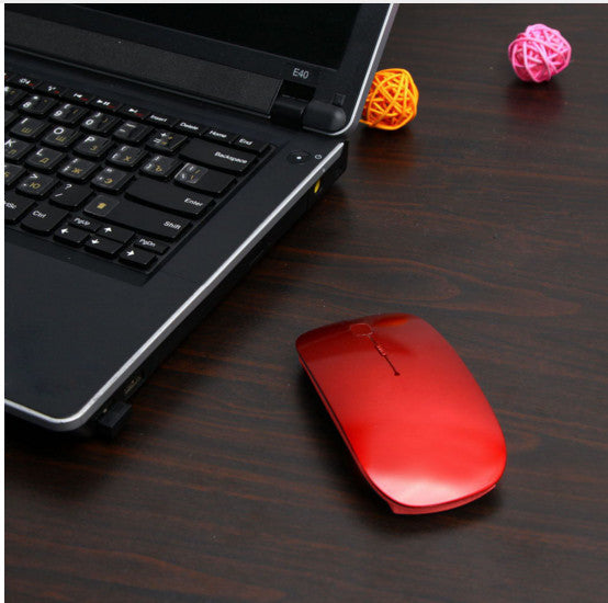 Ultra Thin USB Optical Wireless Mouse 2.4G Receiver Super Slim Mouse For Computer PC Laptop Desktop black white Candy color