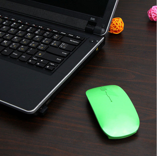 Ultra Thin USB Optical Wireless Mouse 2.4G Receiver Super Slim Mouse For Computer PC Laptop Desktop black white Candy color