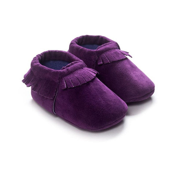 13 COLORS PU Suede Leather Newborn Baby Boy Girl Baby Moccasins Moccs Shoes Bebe Fringe Soft Soled Non-slip Footwear Crib Shoes