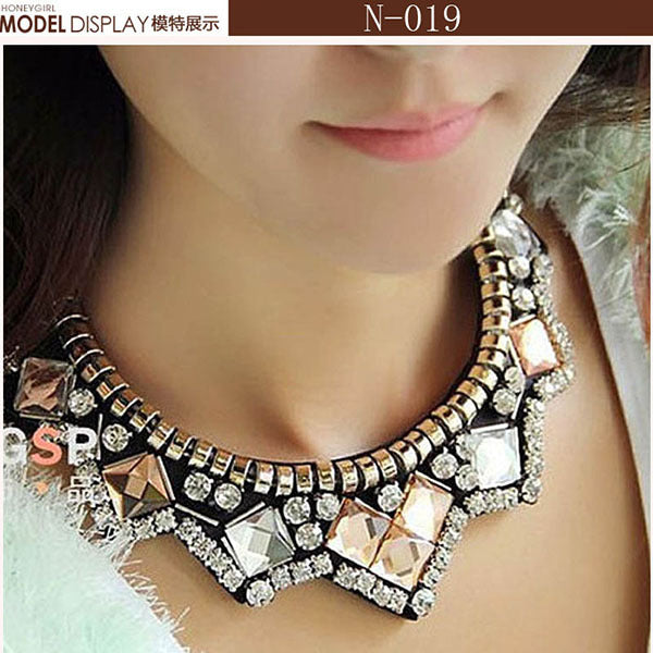 2016 Fashion Collar Flower Power choker Vintage Bohemian Long  Necklace Women Maxi big bead fine Jewelry  charms collier femme