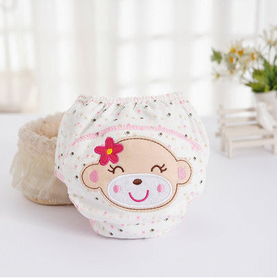 1Pcs Cute  Baby  Diapers Reusable Nappies Cloth Diaper Washable  Infants Children Baby Cotton Training Pants Nappy Changing