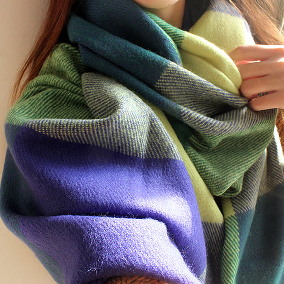Winter Scarf Women Blanket Plaid Scarf Female Shawls And Scarves Warm Women Tippet Lic