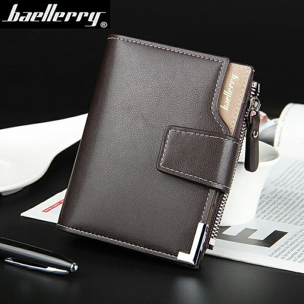 2016 New Arrival casual man vertical Multifunctional zipper hasp wallet high quality men luxury purse  money clips_Free shipping