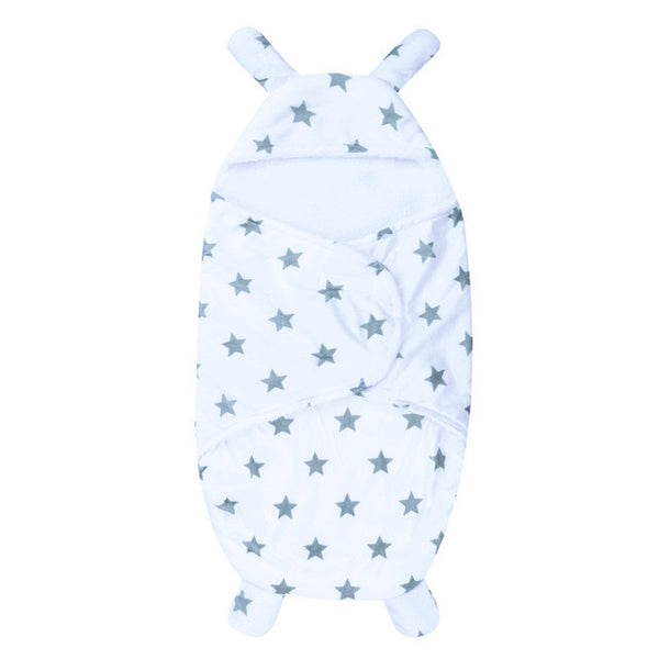 Winter Baby Swaddle Wrap Swaddling Baby Blankets Newborn Infant Towel Soft Short Plush Envelope Swaddling Sleeping Bag