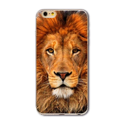 Phone Bag Case Cover for iPhone 4S 5 5S SE 6 6S 6Plus 6s Plus Thin Transparent Soft Cat Owl Rabbit Tiger Printed Phone Cover