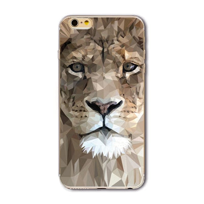 Phone Bag Case Cover for iPhone 4S 5 5S SE 6 6S 6Plus 6s Plus Thin Transparent Soft Cat Owl Rabbit Tiger Printed Phone Cover