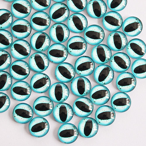 12mm 22colors for Choice All In Pairs Dragon Eyes Round Glass Cabochon Jewelry Finding Cameo Pendant Settings 50pcs/lot K03036