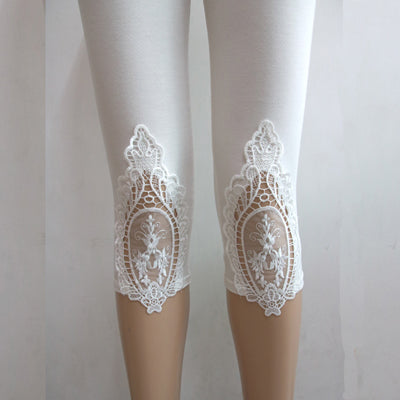 leggings 2017 new quality size S- 7xl women leggings thin hollow thin lace leggings solid pants plus size 7xl 6xl 5xl