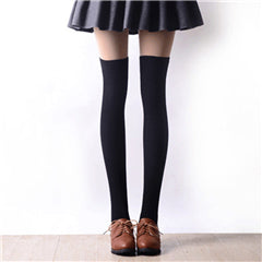 2016 New 3 Colors Fashion Women's Socks Sexy Warm Thigh High Over The Knee Socks Long Cotton Stockings For Girls Ladies Women