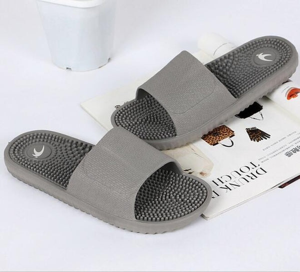 2017 New Arrival Men's Slippers Indoor Home Non-slip Massage Slippers Couples Bathroom Slippers Beach Slippers Wholesale
