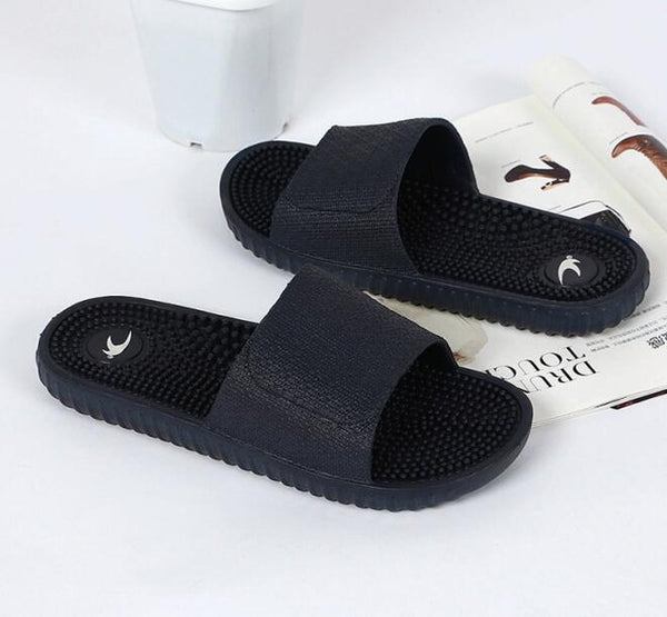 2017 New Arrival Men's Slippers Indoor Home Non-slip Massage Slippers Couples Bathroom Slippers Beach Slippers Wholesale