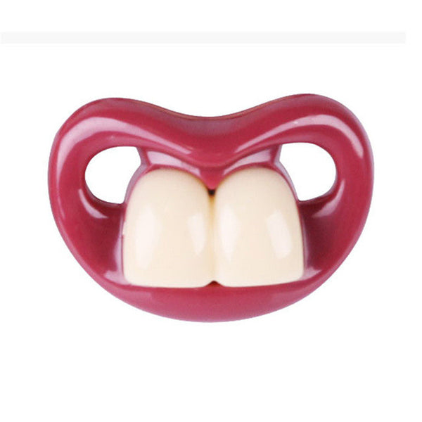 Fashion Funny Dummy Dummies Pacifier Novelty Teeth Moustache Babys Child Soother Beard Nipples Kids Gift Safe Pacifier