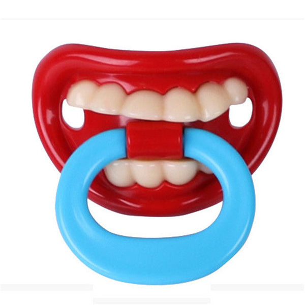 Fashion Funny Dummy Dummies Pacifier Novelty Teeth Moustache Babys Child Soother Beard Nipples Kids Gift Safe Pacifier